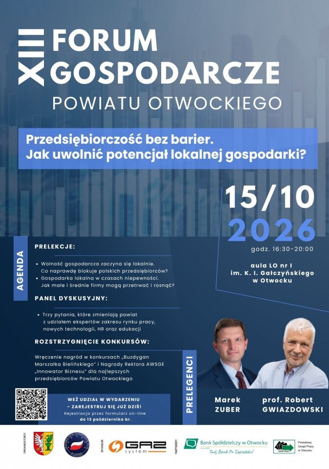 XIII Forum Gospodarcze Powiatu Otwockiego. O gospodarce, barierach i potencjale lokalnego biznesu.