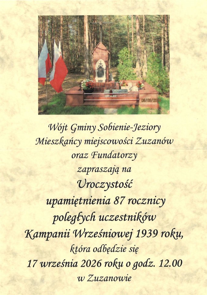 Uroczystość upamiętnienia 87. rocznicy Kampanii Wrześniowej 1939 roku