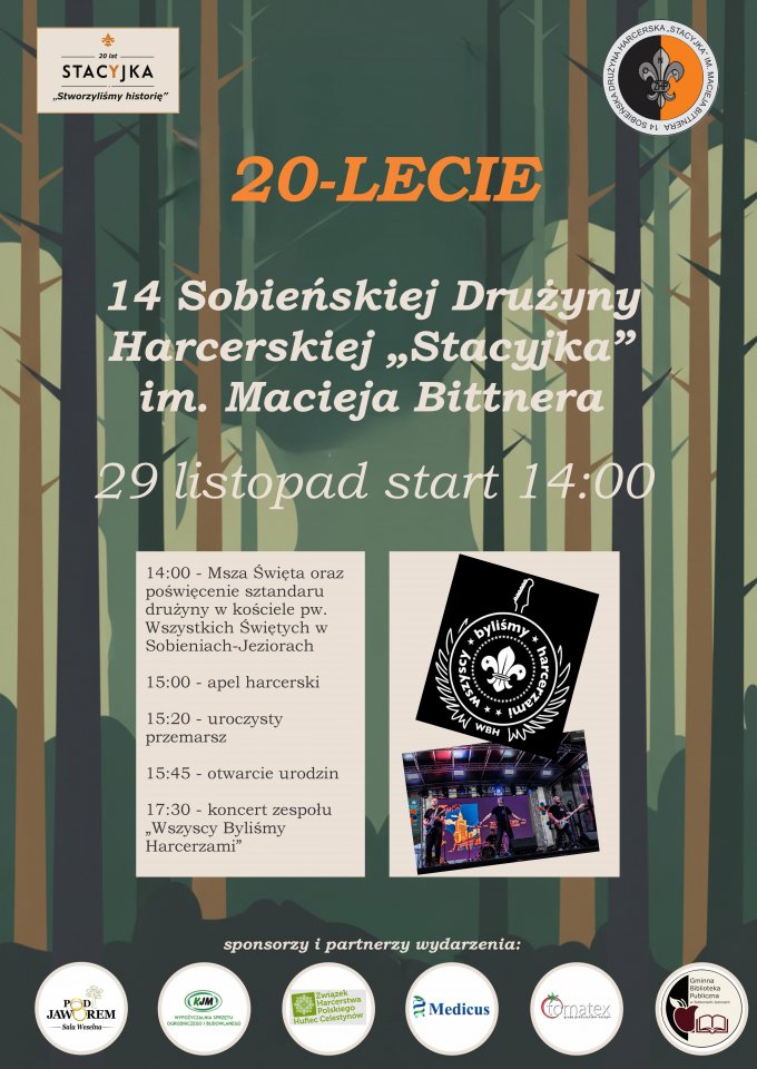 20-lecie 14. Sobieńskiej Drużyny Harcerskiej "Stacyjka"