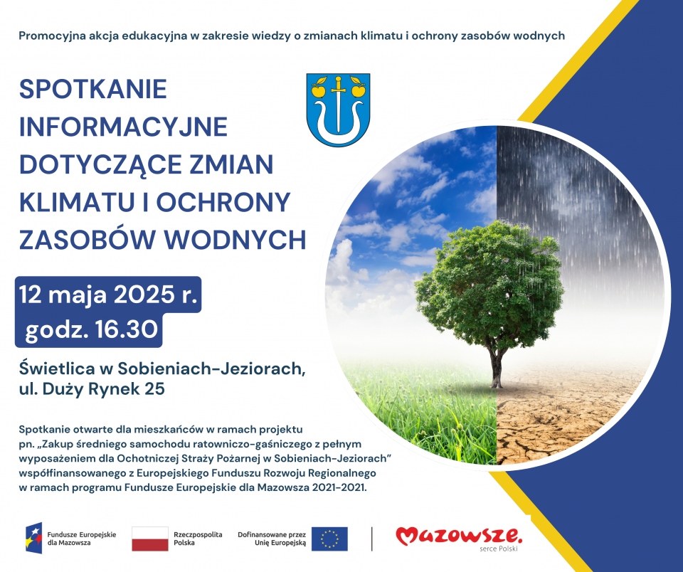Spotkanie informacyjne dotyczące zmian klimatu i ochrony zasobów wodnych