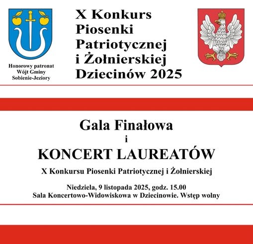 Koncert Laureatów X edycji Konkursu Piosenki Patriotycznej i Żołnierskiej w Dziecinowie