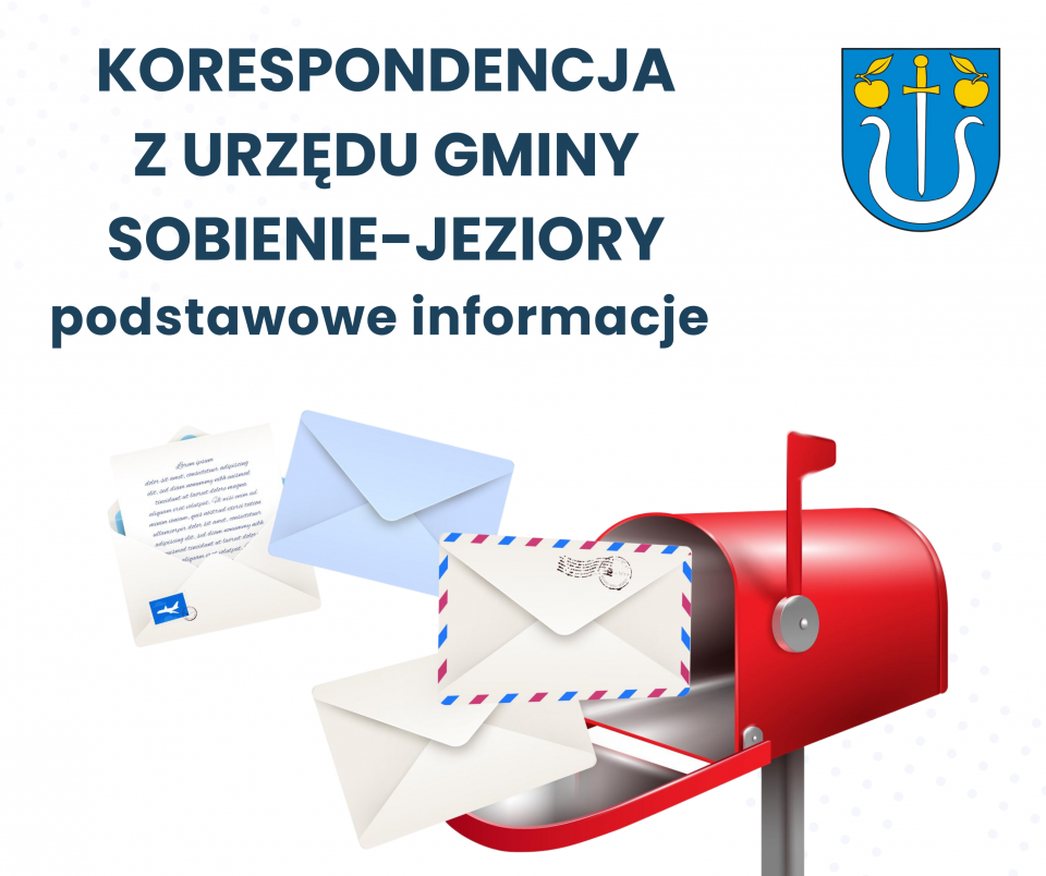 Korespondencja z Urzędu Gminy Sobienie-Jeziory - podstawowe informacje