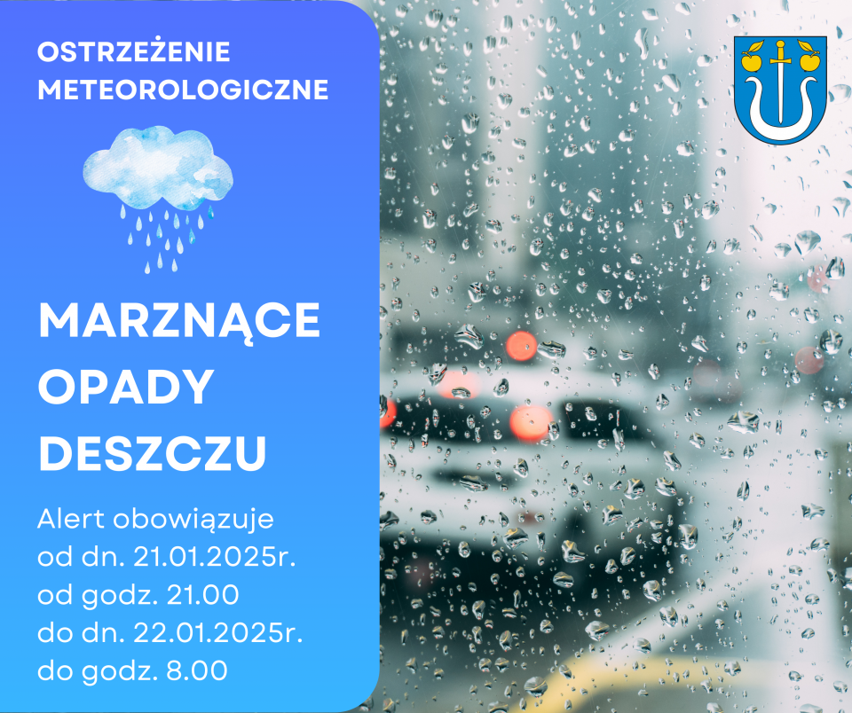 Uwaga! Marznące opady deszczu