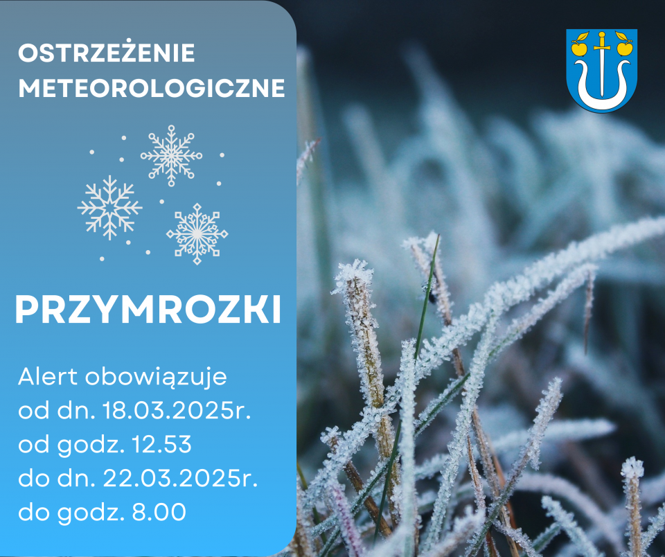 Ostrzeżenie meteorologiczne - przymrozki