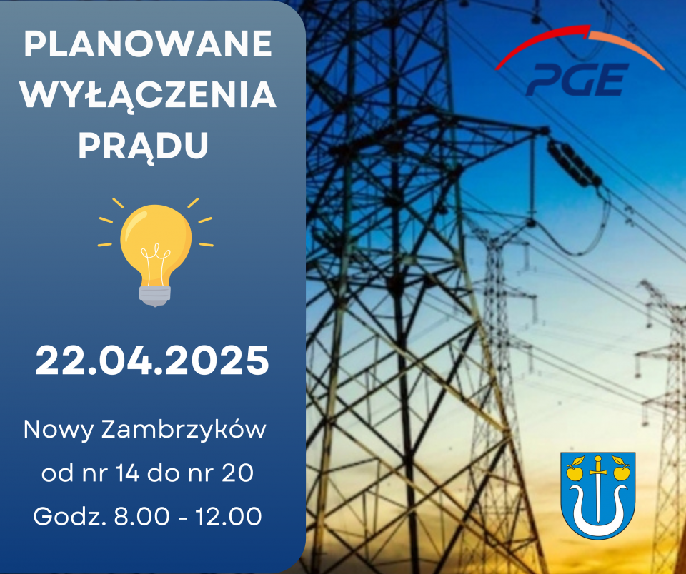 Planowane wyłączenia prądu