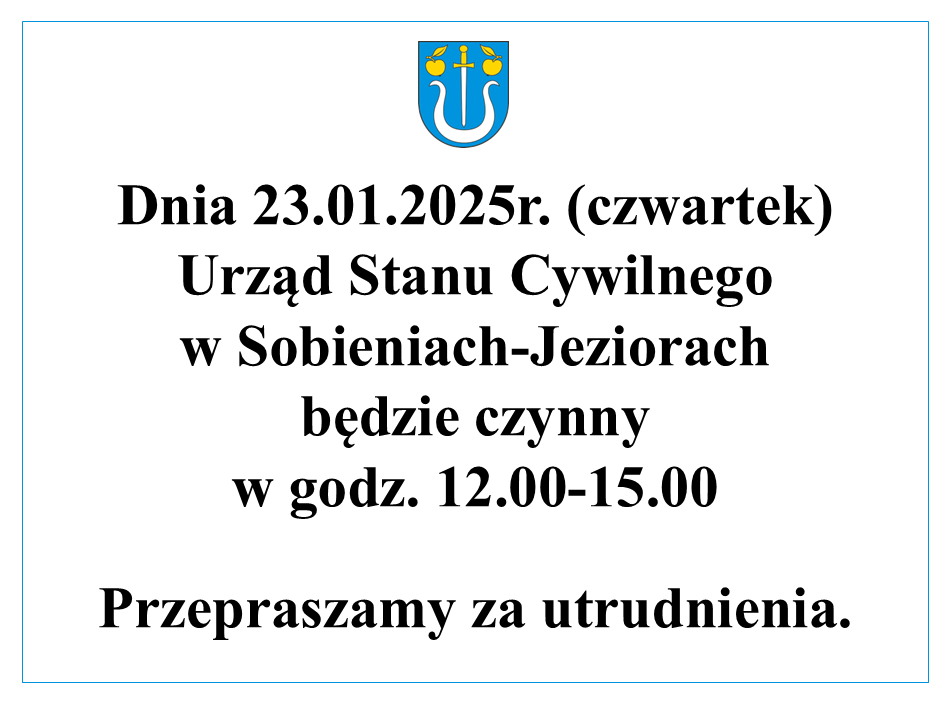 Utrudnienie w pracy Urzędu Stanu Cywilnego