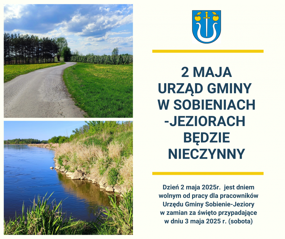 2 maja Urząd Gminy będzie nieczynny