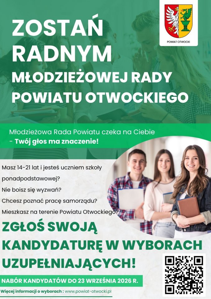 Wybory uzupełniające do Młodzieżowej Rady Powiatu Otwockiego I kadencji 2025-2027