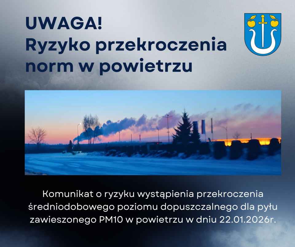 UWAGA! Ryzyko przekroczenia norm w powietrzu